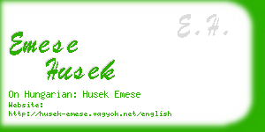 emese husek business card